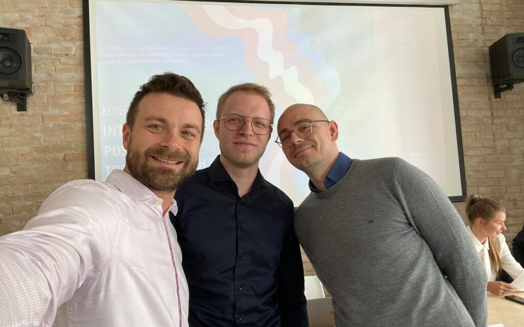 Lovro and Igor participated at a Conference on Trans Rights in Bratislava