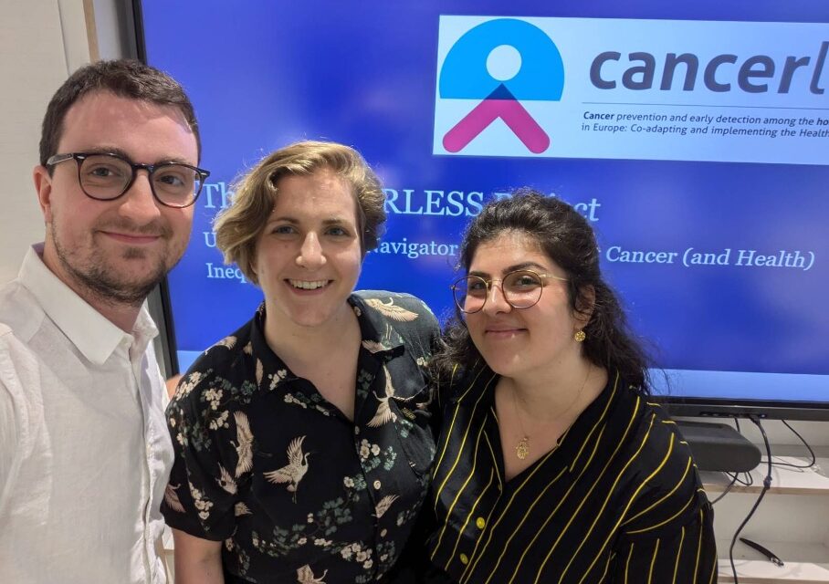 Lisa, Honja & Tobi presented results from CANCERLESS at this year’s FEANTSA Forum in Vienna